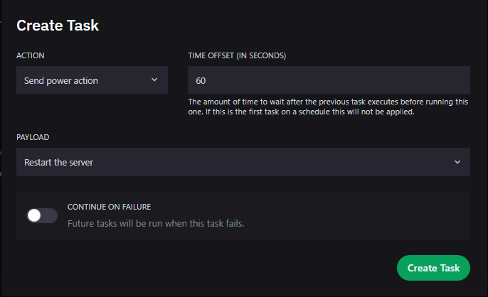 Задача перезапуска сервера